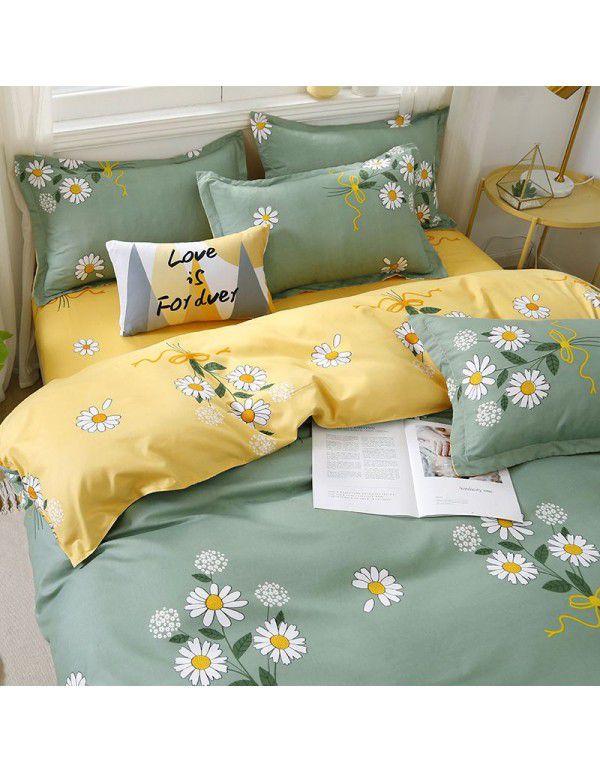 Three piece Bedding Set Gift Aloe Cotton Bedding Sheet Quilt Cover Four piece Bedding Sheet Set One piece Issued to Manufacturer Wholesale