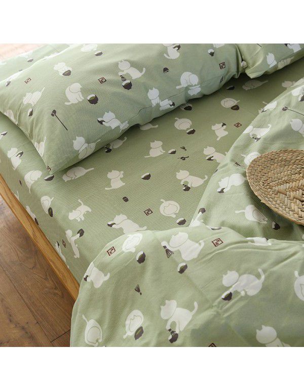 Bedding sheet, single piece, pure cotton quilt cover, 1.5m1.8m, student dormitory bedding