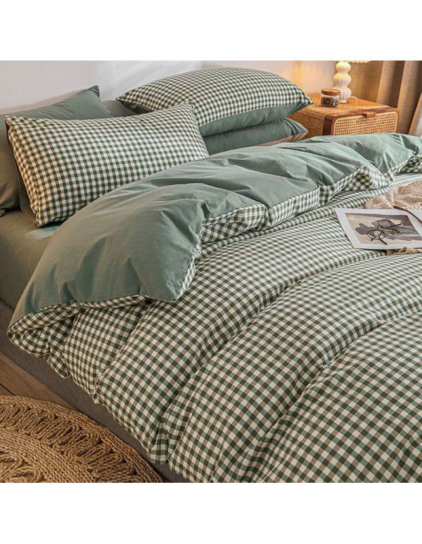 Quilt cover All cotton Quilt cover Cotton washable quilt cover One piece 150x200x230 single double bed single men's quilt sheet 1.5