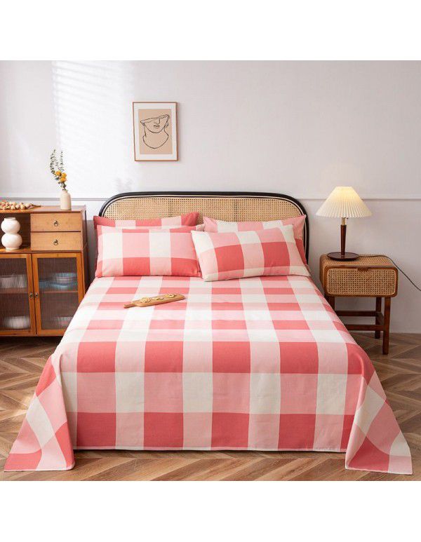 Double warp and double weft cotton three piece thick cotton canvas bedding manufacturer wholesale group purchase