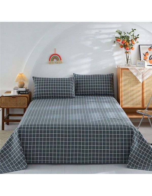 Double warp and double weft cotton three piece thick cotton canvas bedding manufacturer wholesale group purchase