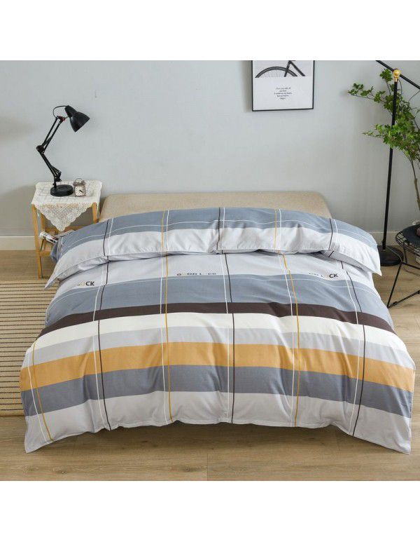 One replacement bedding sheet, quilt cover, thickened, brushed bed sheet, winter warm four piece set, physical supermarket wholesale
