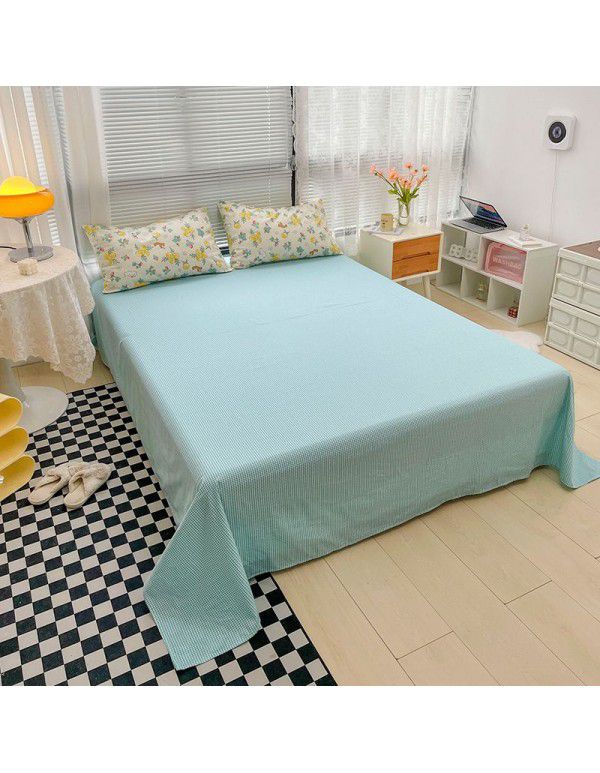 Wholesale of all cotton small fresh four piece sets of single and double student dormitories, all cotton printed sheets, quilt covers, gifts, three piece sets