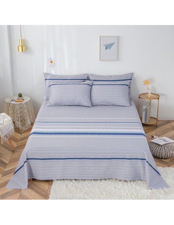 Pure cotton bedspread printing small and fresh 12868 skin friendly comfortable single and double bed cotton bedspread sold directly by manufacturers