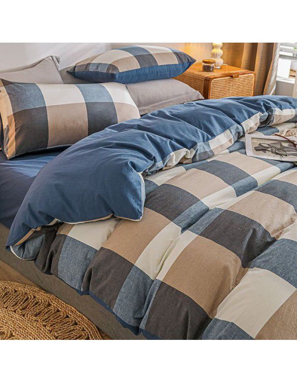Quilt cover All cotton Quilt cover Cotton washable quilt cover One piece 150x200x230 single double bed single men's quilt sheet 1.5