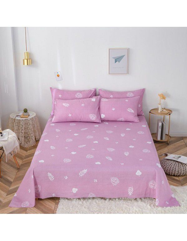 Pure cotton bedspread printing small and fresh 12868 skin friendly comfortable single and double bed cotton bedspread sold directly by manufacturers