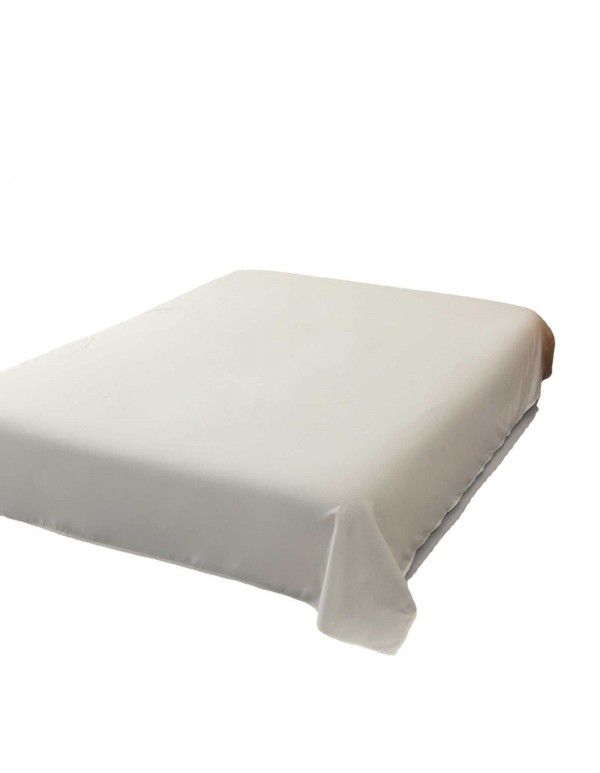Solid Brushed Simplicity Single Piece Sheet NIS Washed Cotton Solid Piece Home Dormitory Single Twin Fitted Sheet