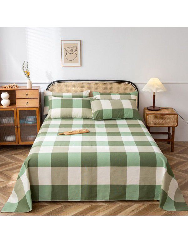 Double warp and double weft cotton three piece thick cotton canvas bedding manufacturer wholesale group purchase