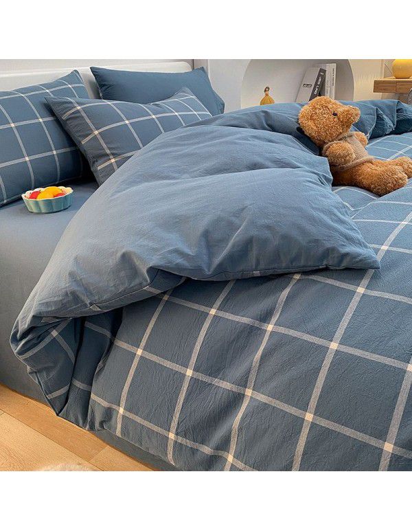 Quilt cover All cotton Quilt cover Cotton washable quilt cover One piece 150x200x230 single double bed single men's quilt sheet 1.5