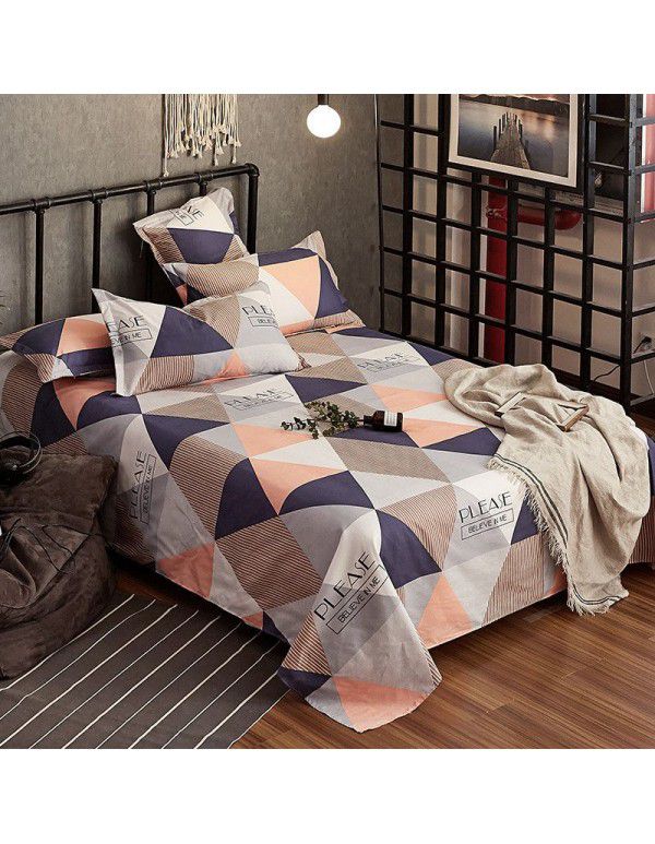 Bedsheet 1.2 * 2.3m thick ground bed sheet single piece wholesale dormitory hotel bedroom single simple bed sheet