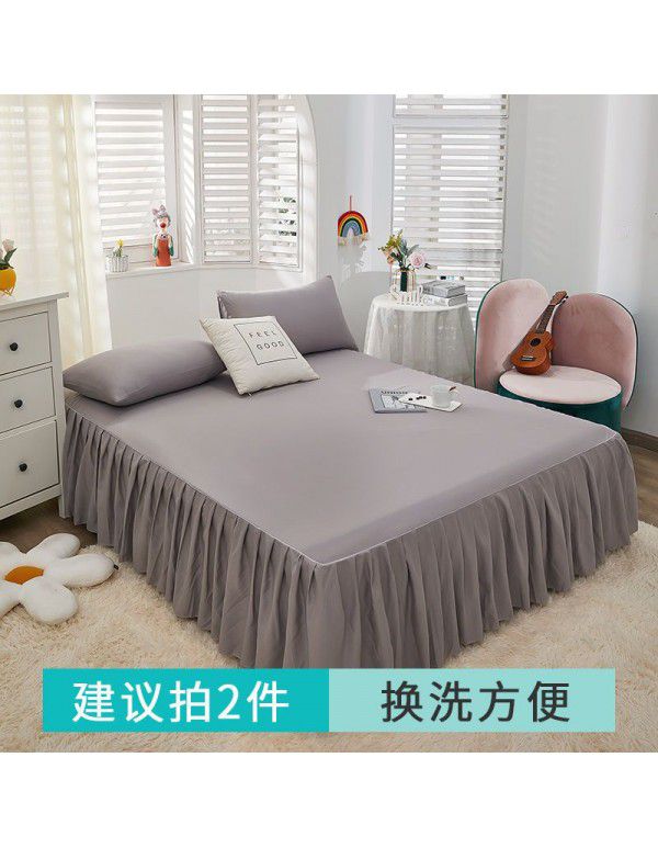 Bed skirt, bedspread, skirt type bedspread, single dust-proof cover, anti-skid protective cover, cartoon, all-purpose, 2022 new model