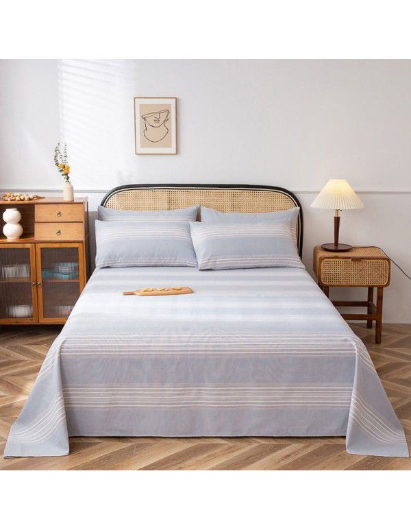 Double warp and double weft cotton three piece thick cotton canvas bedding manufacturer wholesale group purchase