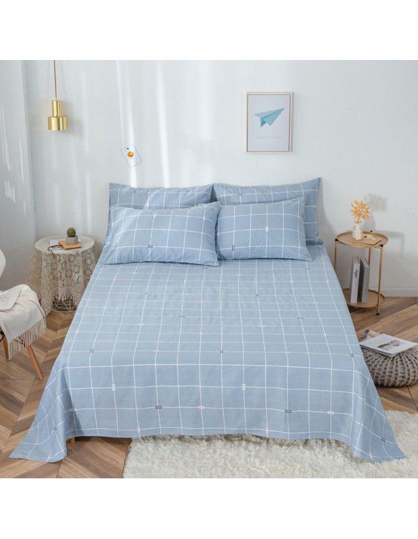 Pure cotton bedspread printing small and fresh 12868 skin friendly comfortable single and double bed cotton bedspread sold directly by manufacturers