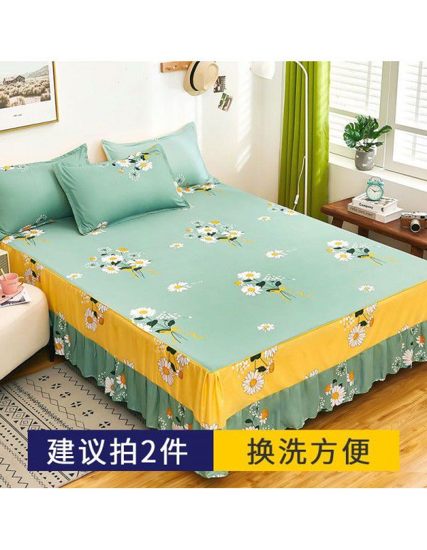 Bed skirt, bedspread, skirt type bedspread, single dust-proof cover, anti-skid protective cover, cartoon, all-purpose, 2022 new model