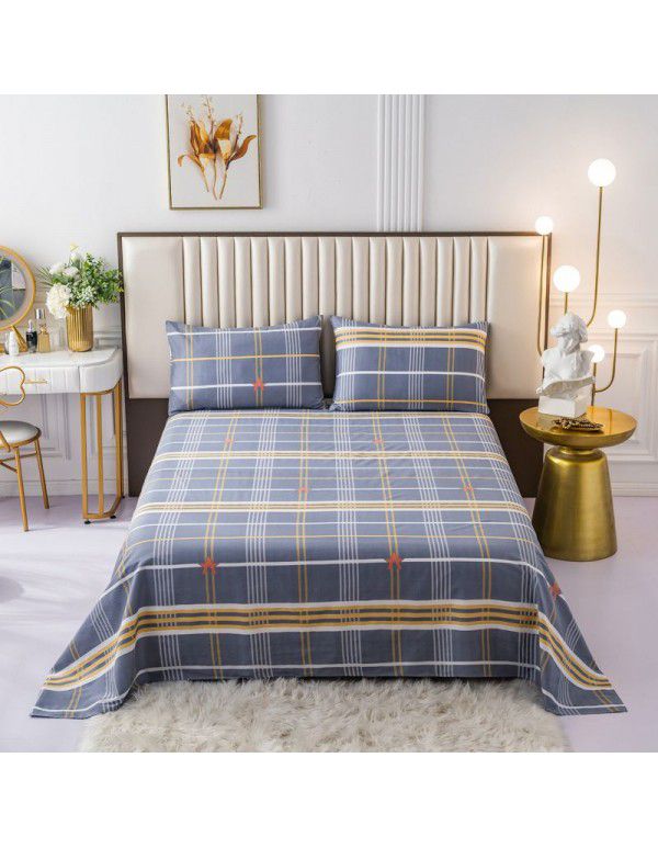 Pure cotton bedspread printing small and fresh 12868 skin friendly comfortable single and double bed cotton bedspread sold directly by manufacturers