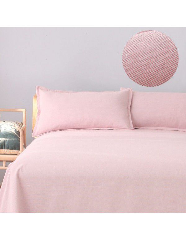 Old coarse cloth bed sheet, single piece of pure cotton, thickened, thickened, thick, old trial Japanese style