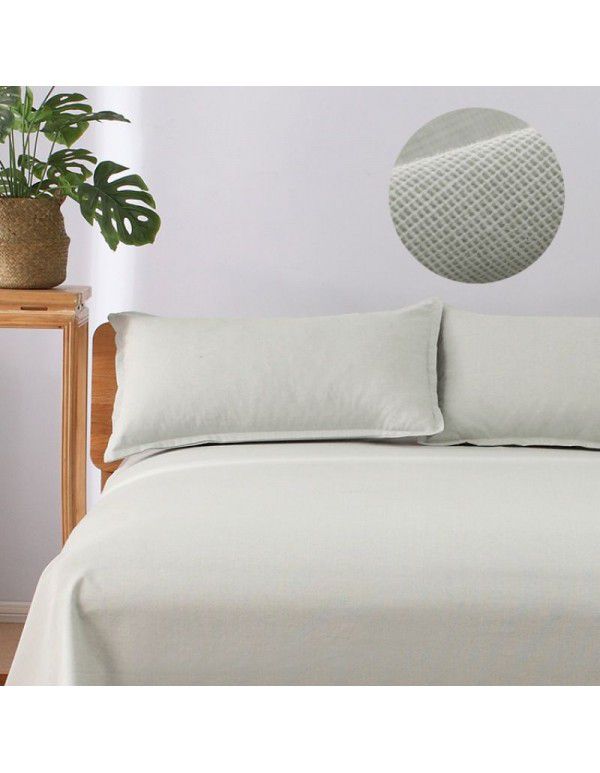 Old coarse cloth bed sheet, single piece of pure cotton, thickened, thickened, thick, old trial Japanese style