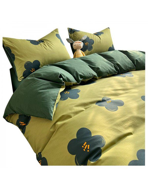 Cotton quilt cover, single piece, 100% cotton, 150x200, student dormitory, single person, 1.5 sheets, bed sheet, quilt cover, 200x230