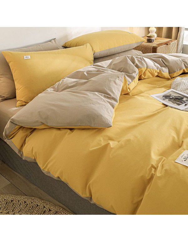 Quilt cover All cotton Quilt cover Cotton washable quilt cover One piece 150x200x230 single double bed single men's quilt sheet 1.5