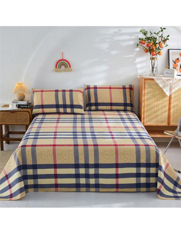 Double warp and double weft cotton three piece thick cotton canvas bedding manufacturer wholesale group purchase