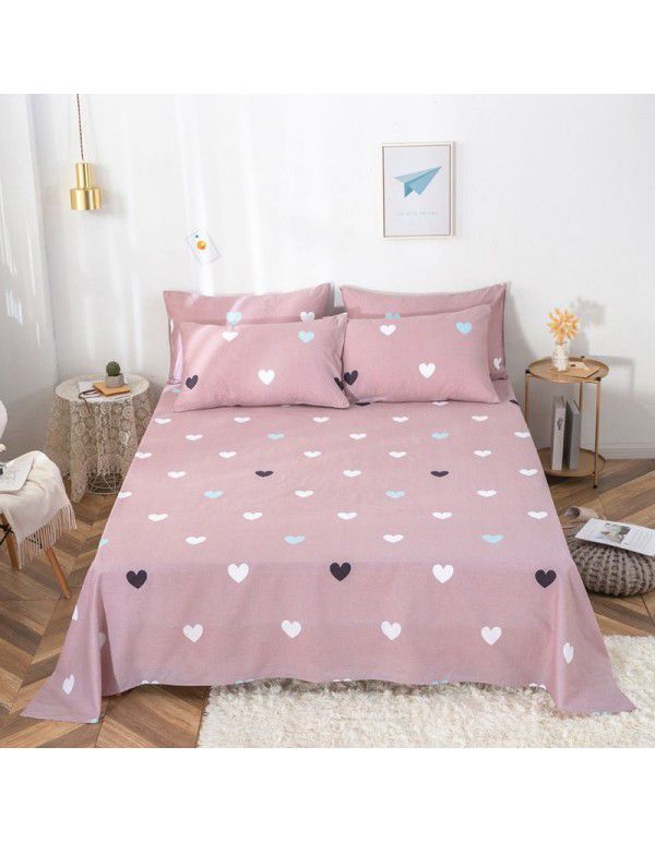 Pure cotton bedspread printing small and fresh 12868 skin friendly comfortable single and double bed cotton bedspread sold directly by manufacturers