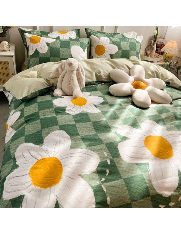 Cotton quilt cover, single piece, 100% cotton, 150x200, student dormitory, single person, 1.5 sheets, bed sheet, quilt cover, 200x230