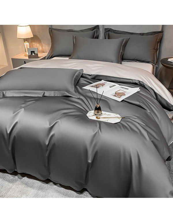  Thread Count Xinjiang Long staple Cotton Sheet Quilt Cover Three piece Cotton Sheet Set Four piece Cotton Sheet Bedding Set 4