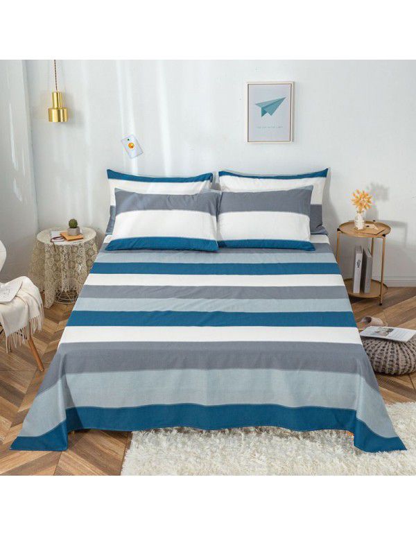Pure cotton bedspread printing small and fresh 12868 skin friendly comfortable single and double bed cotton bedspread sold directly by manufacturers