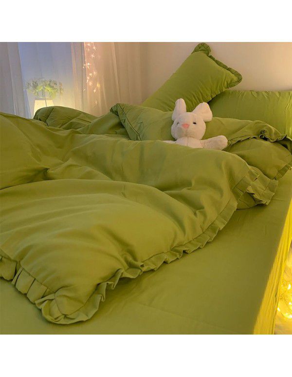 Four piece set of four piece bed products Four piece set of four season 1 meter 2 bed sheet three piece set
