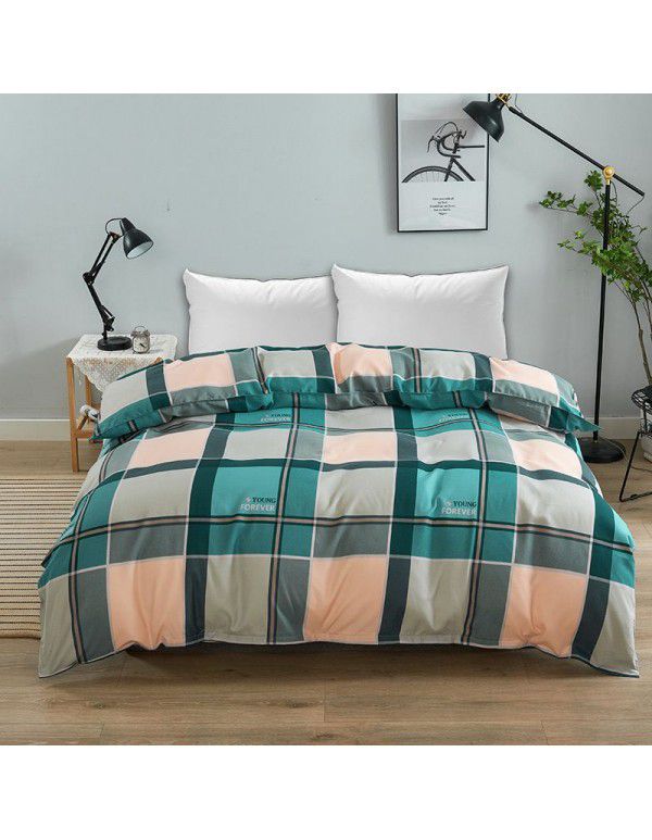 One replacement bedding sheet, quilt cover, thickened, brushed bed sheet, winter warm four piece set, physical supermarket wholesale