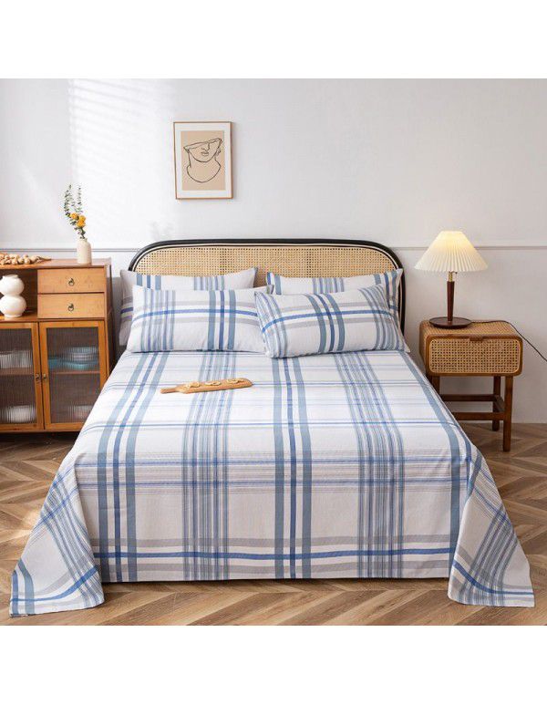 Double warp and double weft cotton three piece thick cotton canvas bedding manufacturer wholesale group purchase