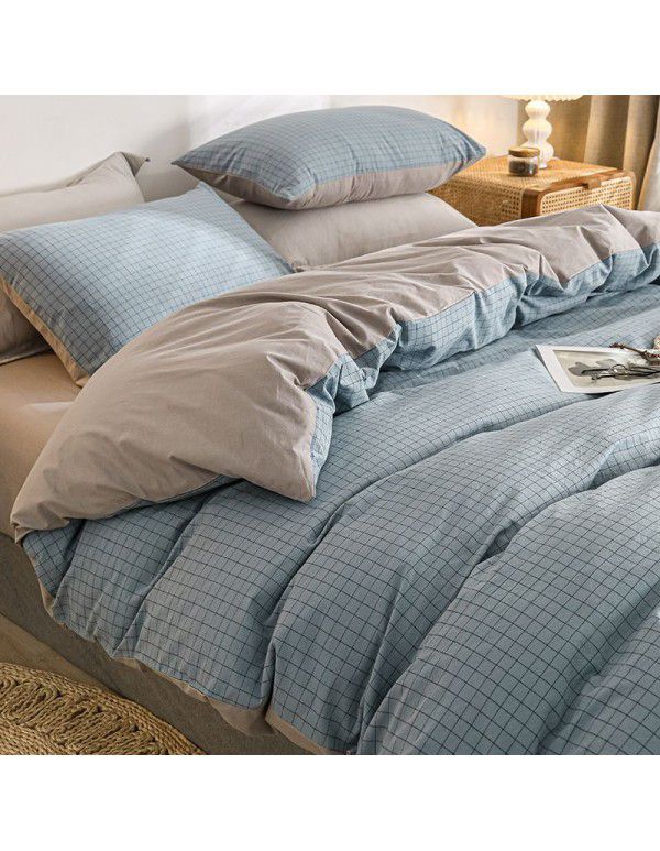 Quilt cover All cotton Quilt cover Cotton washable quilt cover One piece 150x200x230 single double bed single men's quilt sheet 1.5