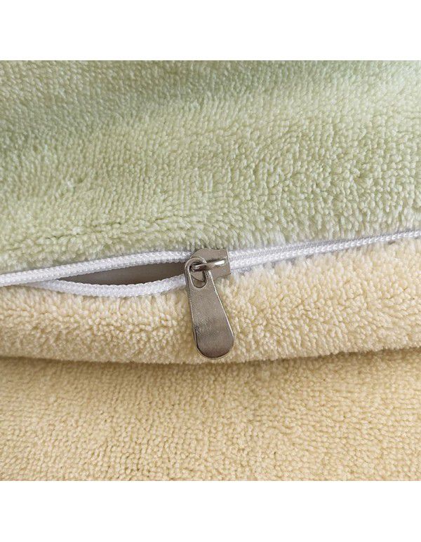 Wholesale of solid color mixed with milk velvet four piece winter thickened thermal coral velvet bedspread, quilt cover, fitted sheet and bedding