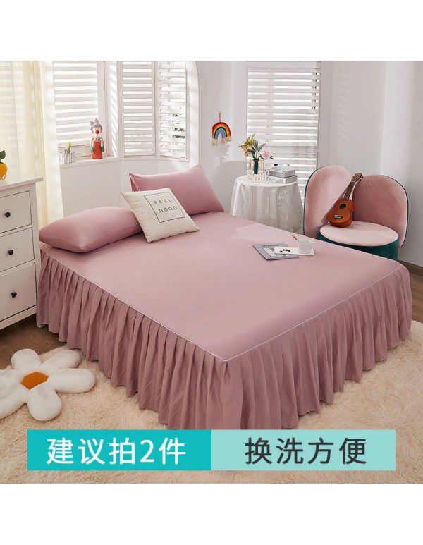 Bed skirt, bedspread, skirt type bedspread, single dust-proof cover, anti-skid protective cover, cartoon, all-purpose, 2022 new model