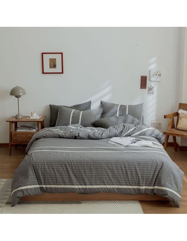 100% cotton quilt cover, one piece thickened 150x200x230 single person 1.5m quilt cover, 180cm quilt sheet
