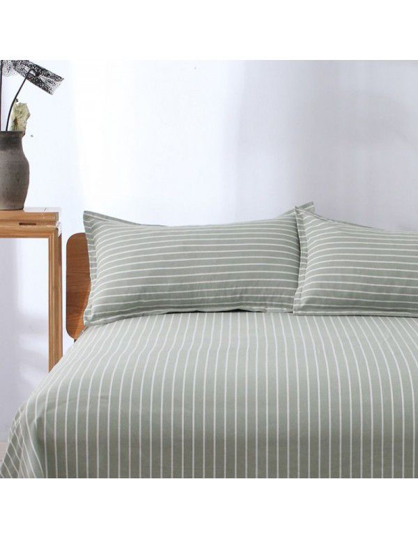 Old coarse cloth bed sheet, single piece of pure cotton, thickened, thickened, thick, old trial Japanese style