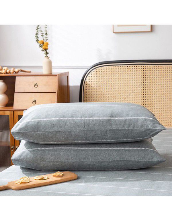 Double warp and double weft cotton three piece thick cotton canvas bedding manufacturer wholesale group purchase