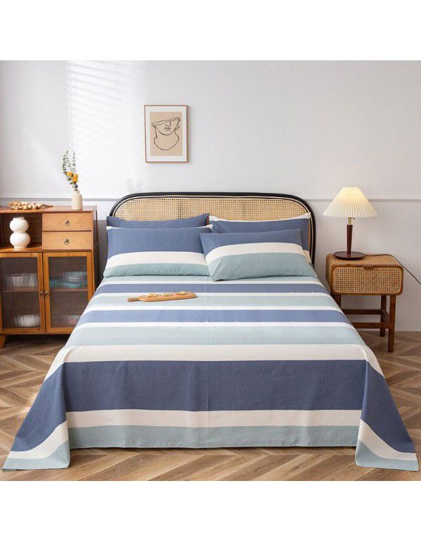 Double warp and double weft cotton three piece thick cotton canvas bedding manufacturer wholesale group purchase