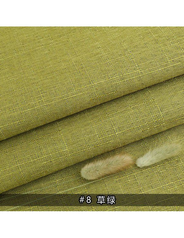 Cotton and linen tablecloth plain color thickened linen sofa fabric color coarse linen fabric old coarse canvas DIY manufacturer