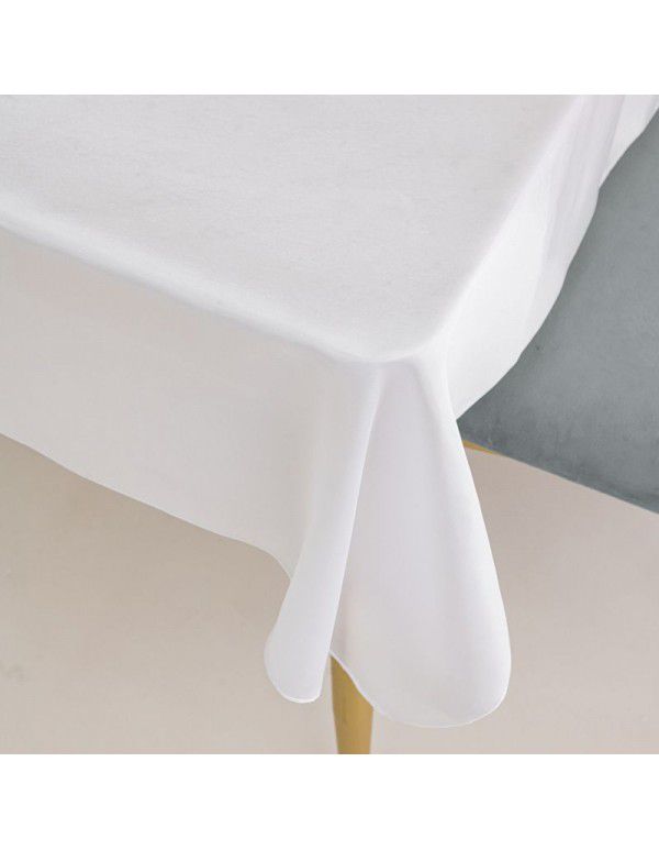 The manufacturer directly supplies high-end hotels, banquets, weddings, solid color tablecloths, rectangular smooth color tablecloths, satin tablecloths