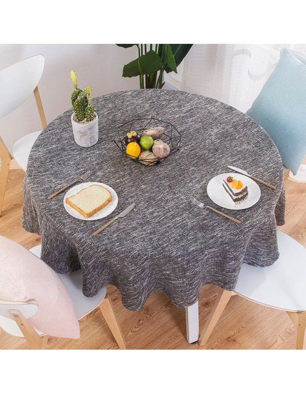 Simple restaurant, small, fresh and creative table, simple Chinese round tablecloth, round cloth, simple and convenient household plain color