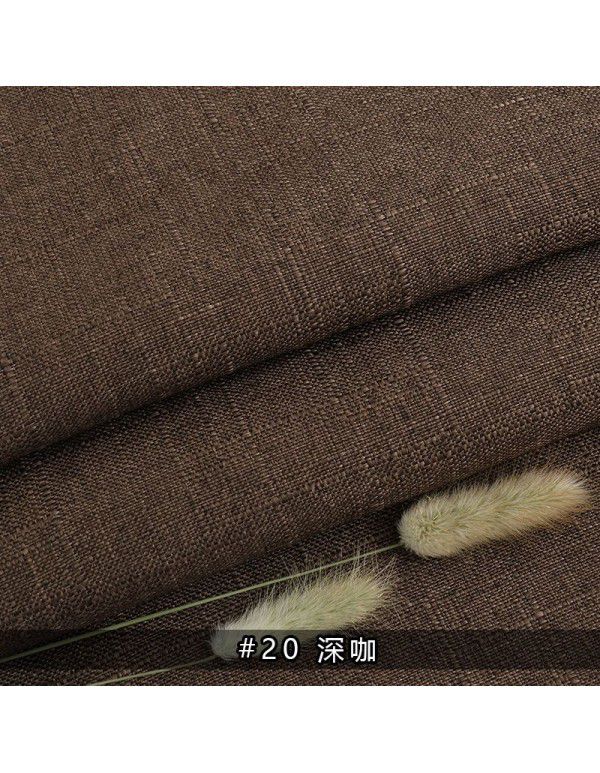 Cotton and linen tablecloth plain color thickened linen sofa fabric color coarse linen fabric old coarse canvas DIY manufacturer