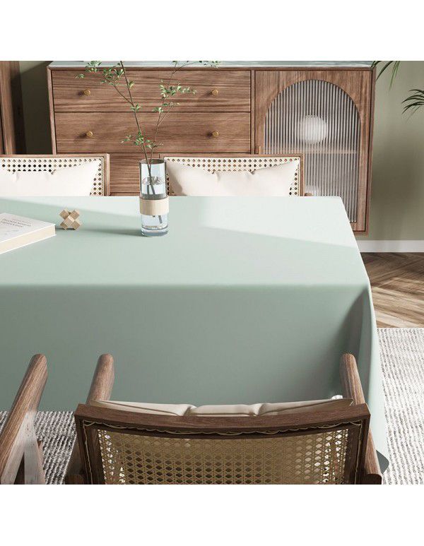 Spot Nordic ins style solid leather tablecloth, light luxury, high-grade, waterproof, oil proof, wash free tablecloth, tea table mat