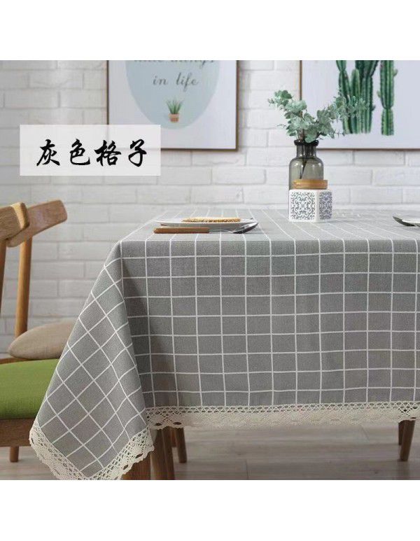 Xinjiang Style Table Cloth Exotic Table Cloth Retro American Ethnic Style Cotton Linen Bar Room Tea Table Student