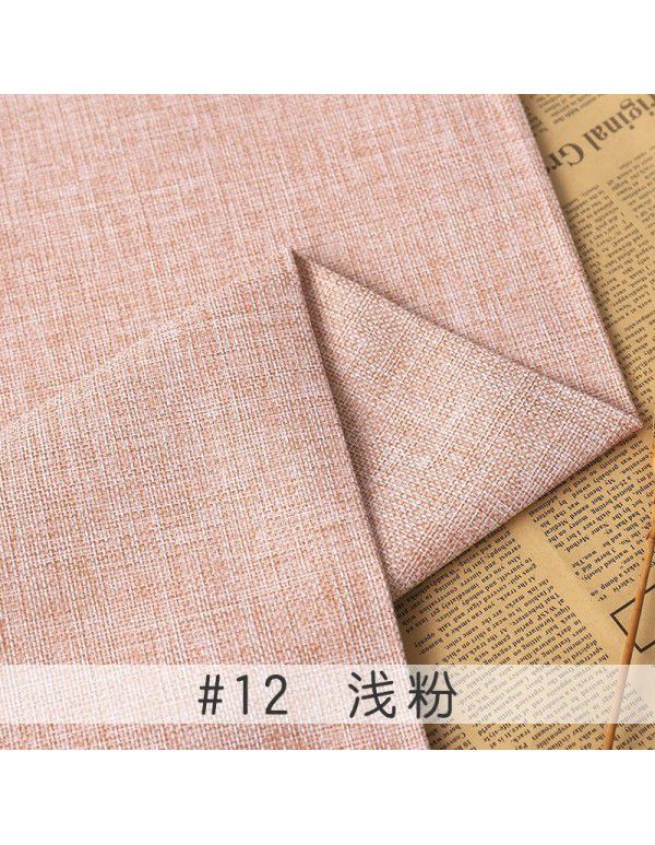Cotton and linen tablecloth plain color thickened linen sofa fabric color coarse linen fabric old coarse canvas DIY manufacturer
