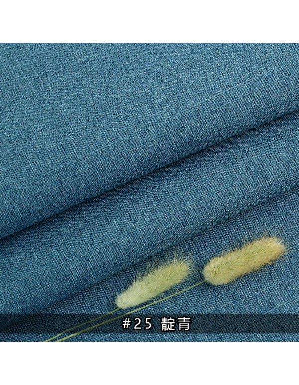 Cotton and linen tablecloth plain color thickened linen sofa fabric color coarse linen fabric old coarse canvas DIY manufacturer