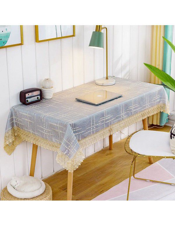Table cloth, fresh rectangular table cloth, simple modern tea table, table cloth, pad, desk cloth, nail care table cloth