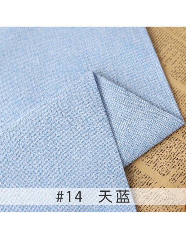 Cotton and linen tablecloth plain color thickened linen sofa fabric color coarse linen fabric old coarse canvas DIY manufacturer