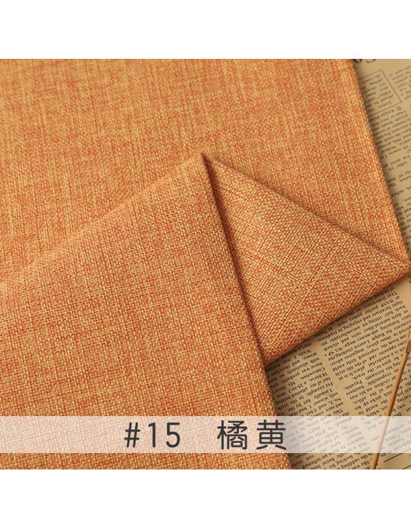 Cotton and linen tablecloth plain color thickened linen sofa fabric color coarse linen fabric old coarse canvas DIY manufacturer