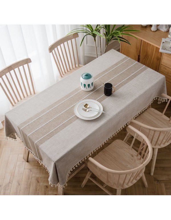 Table Cloth Wholesale Nordic ins Cotton Linen Cloth Home Table Cloth Party Table Cloth Table Cloth Cover